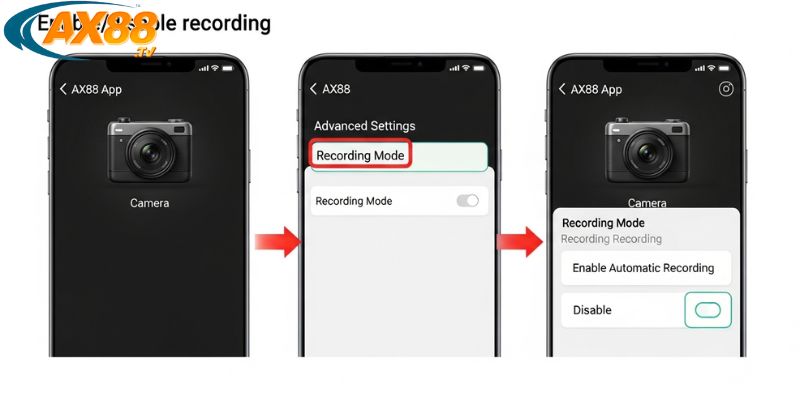Hướng dẫn các bước bật/tắt chê độ ghi hình tự động