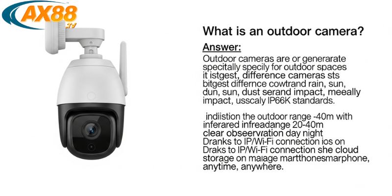 Camera Outdoor – Giải pháp giám sát ngoài trời thông minh & bền bỉ 2 Camera outdoor chống nước gắn ngoài hiên nhà