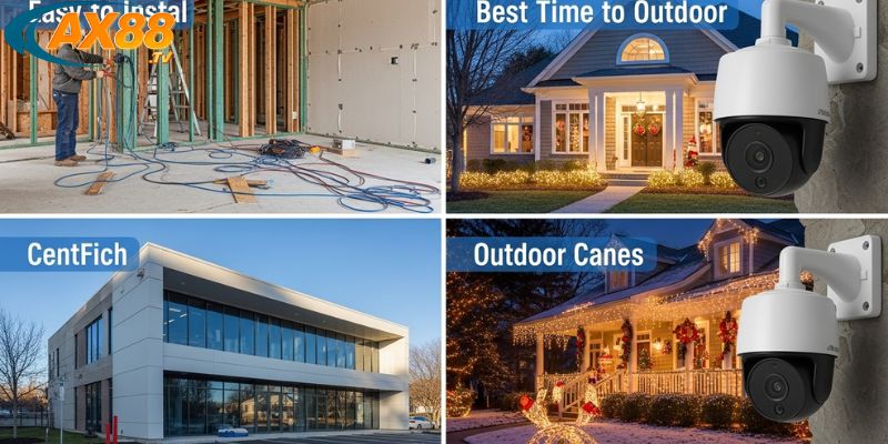 Camera Outdoor – Giải pháp giám sát ngoài trời thông minh & bền bỉ 4 Camera outdoor quan sát khu vườn vào ban đêm