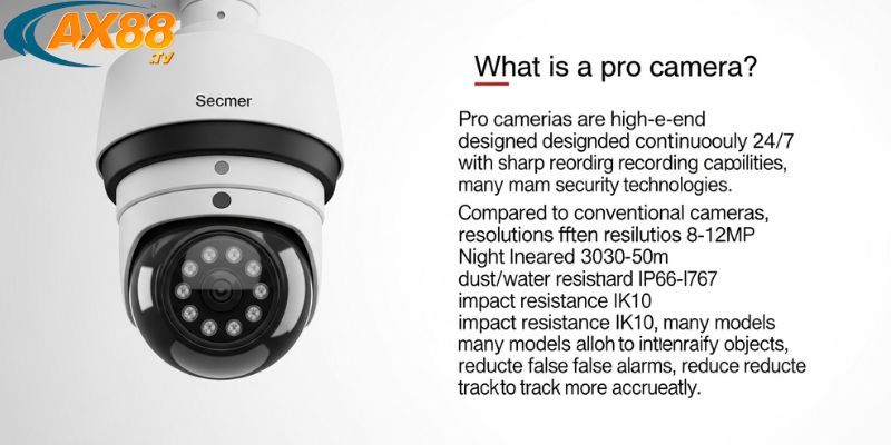 Camera Pro – Giải pháp giám sát an ninh chuyên nghiệp, chống trộm hiệu quả 2 Camera pro chống trộm độ phân giải cao gắn ngoài trời